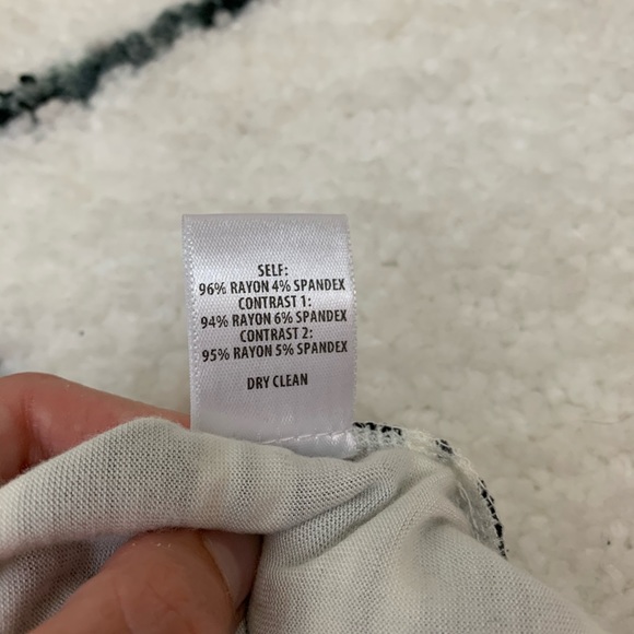 Bailey 44 Black White Stripe Bandage Dress - Picture 9 of 9